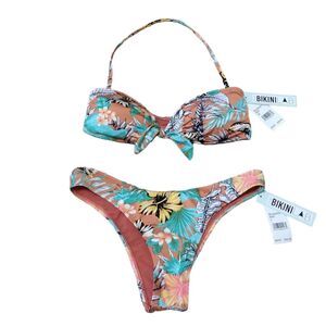 NWT Bikini Lab Hawaiian Bikini Set